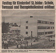 Festakt-Schuleröffnung: Quelle: OÖ Tagblatt, 9. Oktober 1976