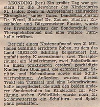 Bericht: OÖ Tagblatt vom 6. November 1976